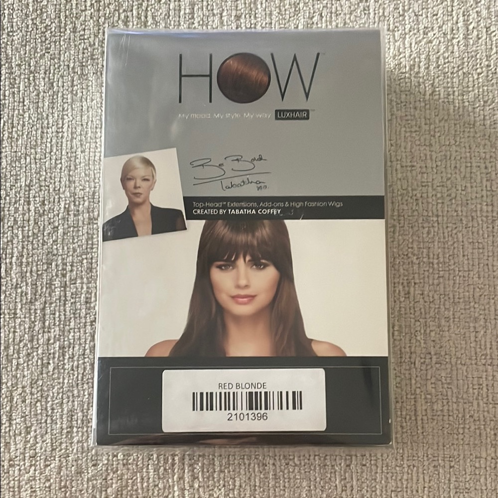 HOW LUXHAIR Red Blonde Top Head Hair Extensions by Tabatha Coffey